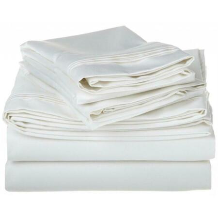 IMPRESSIONS BY LUXOR TREASURES Egyptian Cotton 1500 Thread Count Solid Sheet Set King-White 1500KGSH SLWH